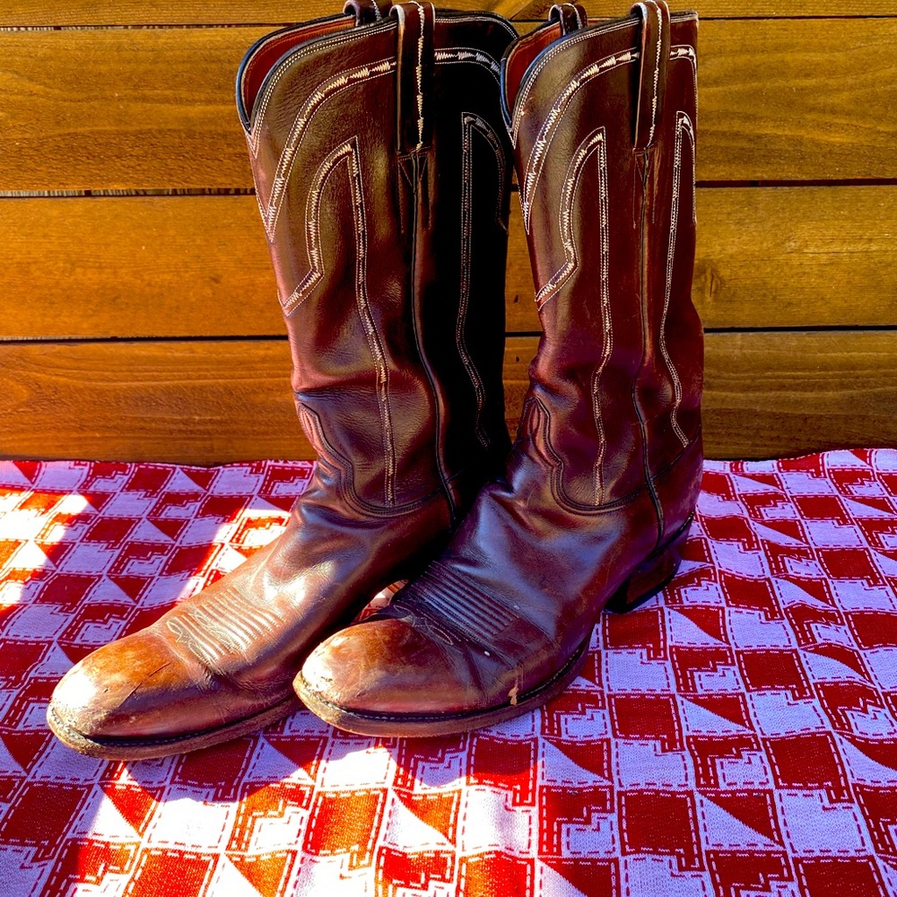 Vtg Luccese cowboy boots 10.5 B